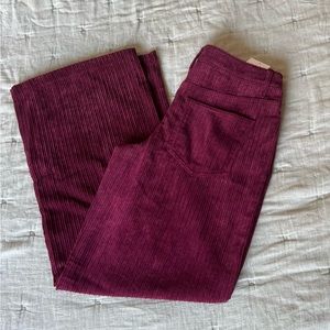 Girls Maroon Corduroy Pants